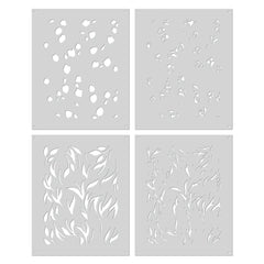 Color Layering Tulip Pattern Stencils
