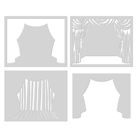 HA + RT Color Layering Stage Curtain Stencils