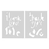 Color Layering Thank You Love Stencils