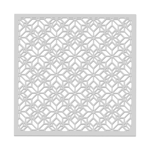 Poinsettia Stained Glass Pattern Stencil