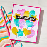 Color Layering Balloons Stencils from the Let's Celebrate Collection