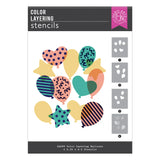 Color Layering Balloons Stencils from the Let's Celebrate Collection