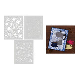 Color Layering Delft Floral Stencils