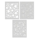 Color Layering Delft Floral Stencils
