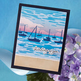 Hero Arts Color Layering Harbor Stencils from the Seaside Blooms Collection