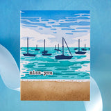 Hero Arts Color Layering Harbor Stencils from the Seaside Blooms Collection
