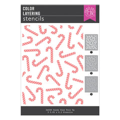 Hero Arts Candy Cane Toss Up Stencil from the Candy Cane Season Collection