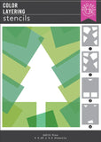 Hero Arts Color Layering Tree Stencils from the Very Merry Collection