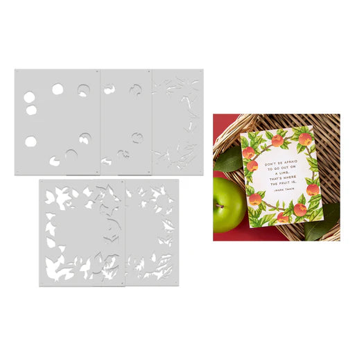 Apple Frame Color Layering Stencils from the I Pick You Collection
