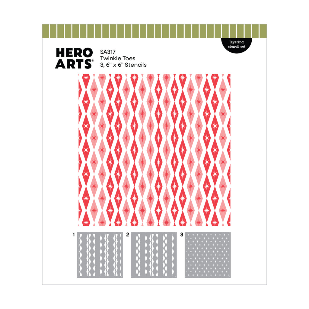 Hero Arts Twinkle Toes Layering Stencils