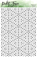 Pochoir Écharpe à Pois 6x8