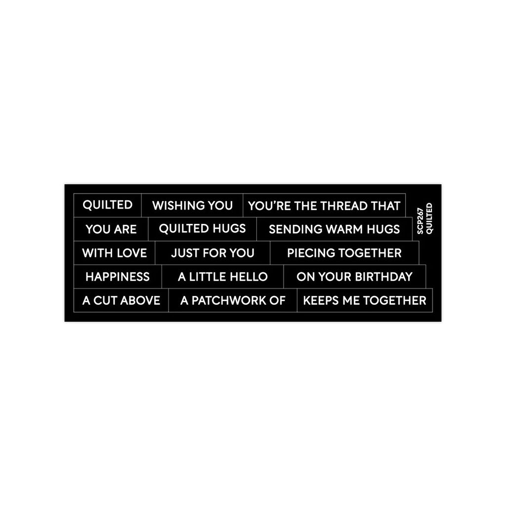 Subsentiment Quilted Diecut