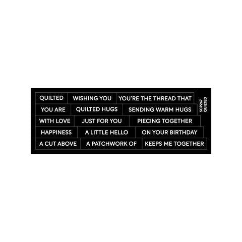 Subsentiment Quilted Diecut