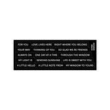 Subsentiments Window Diecut