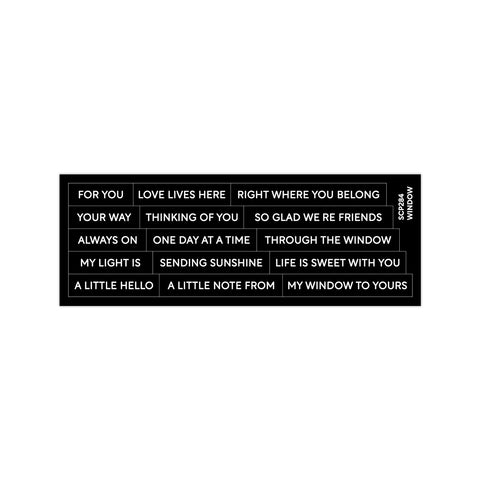 Subsentiments Window Diecut