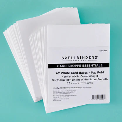 A2 Top Fold Card Bases - 25 pack