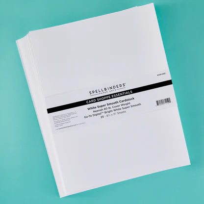 80 lb White Cardstock Sheets 8.5 x 11" - 25 Pack
