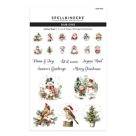 Holiday Magic Rub-On Sheets from the Holiday Magic Collection