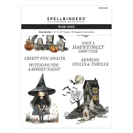 Stay Spooky Rub-On Sheets from the Simply Made Collection