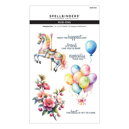 Happiest Day Rub-On Sheets