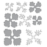 Ensemble de tampons et matrices transparents pour chou ornemental et chou frisé de la collection Snow Garden par Susan Tierney-Cockburn