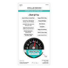 Cruisin' By Sentiments Clear Stamp & Die Set from the Classic Road Legends Collection by Mindy Eggen