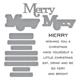 Merry Sentiments Clear Stamp & Die Set from the All About Christmas Collection by Lisa Horton