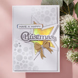 Christmas Sentiments Clear Stamp & Die Set from the All About Christmas Collection by Lisa Horton