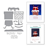 Chimney Caper Clear Stamp & Die Set from the Merry Mischief Collection
