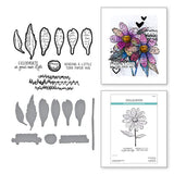 Sculpted Scripted Floral Clear Stamp & Die Set from the Beautifully Imperfect Collection