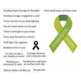 Awareness Ribbon and Sentiments Stamp & Die Set by Sheri Ballantyne