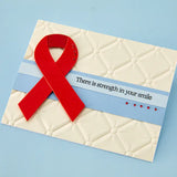 Awareness Ribbon and Sentiments Stamp & Die Set by Sheri Ballantyne