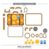 Retro Suitcase and Sentiments Stamp & Die Set by Sheri Ballantyne