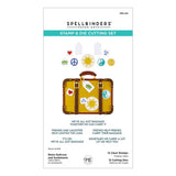 Retro Suitcase and Sentiments Stamp & Die Set by Sheri Ballantyne