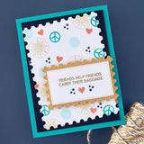 Retro Suitcase and Sentiments Stamp & Die Set by Sheri Ballantyne