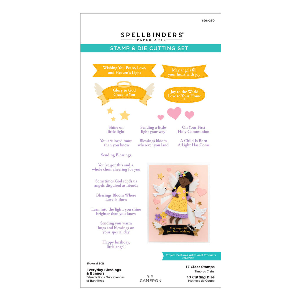 Everyday Blessings & Banners Stamp & Die Set by Bibi Cameron