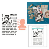 ING Words Stamp & Die Set by Esther Glas