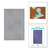 Lined Circles Embossing Folder from the Modern Botanicals Collection by Dina Wakley