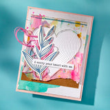 Lined Circles Embossing Folder from the Modern Botanicals Collection by Dina Wakley