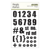 Rustic Legend Numbers Stamp & Die Bundle with Simple Stories