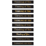Thinking of You Foil Greetings Black Tabs