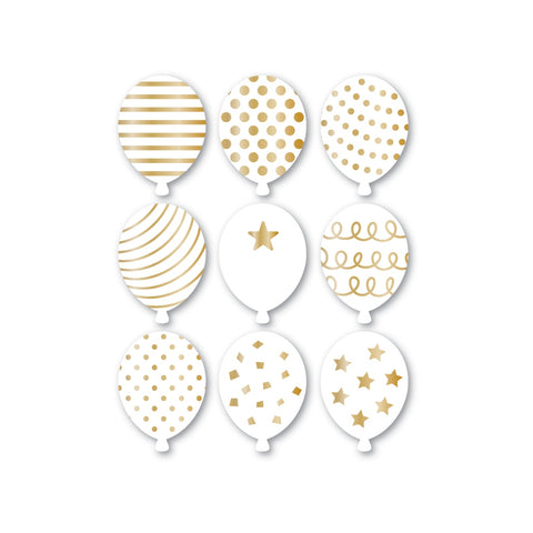 Party Balloon Fresh Cuts White Tags