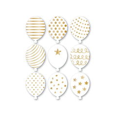 Party Balloon Fresh Cuts White Tags