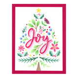 Pochoirs en couches Joy Tree de la collection de pochoirs de Noël en couches