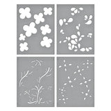Blossoming Flowers Layered Stencil from the Flower Market Collection