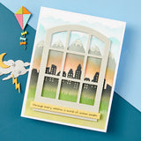 Background Scapes Stencils from the Windows with a View Collection by Tina Smith