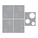 Layered Disco Impressions Stencils from the Shine Bright Collection by Carissa Wiley