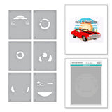 Scenic Drive Stencil from the Classic Road Legends Collection by Mindy Eggen