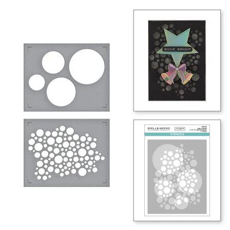 Lots of Circles Stencils from the All About Christmas Collection by Lisa Horton