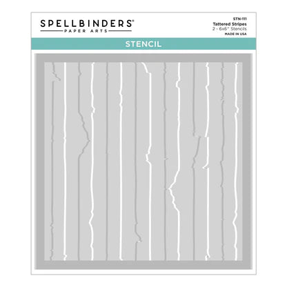 Tattered Stripes Stencils from the Beautifully Imperfect Collection